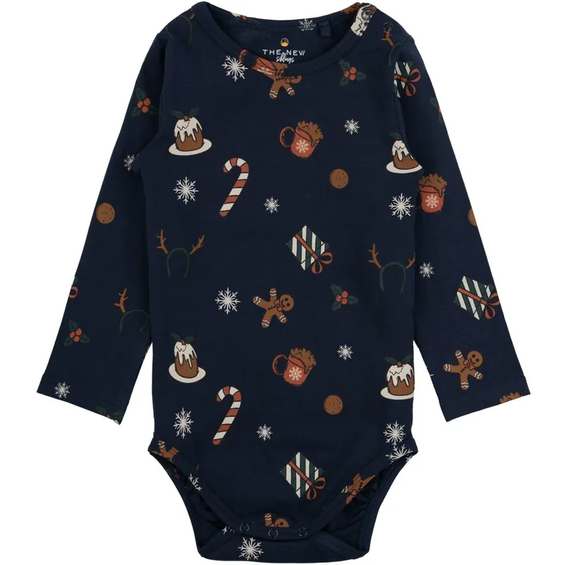 THE NEW Siblings Navy Blazer AOP Holiday Body I lager