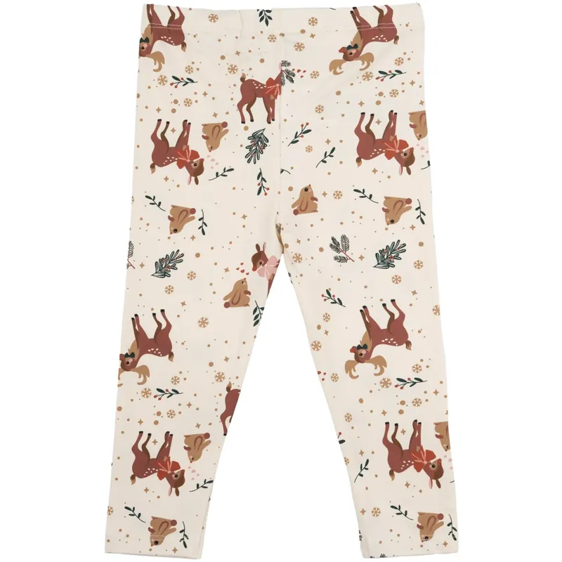 Rabatter THE NEW Siblings White Swan AOP Holiday Leggings