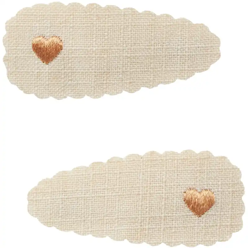 Utförsäljning Lil‘Atelier Turtledove Heart In Spiced Apple Olala Hårspännen 2-Pack