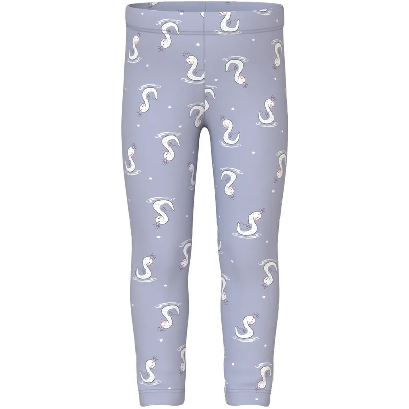 Name It Icelandic Blue Swans Davina AOP Sweat Leggings Expressleverans