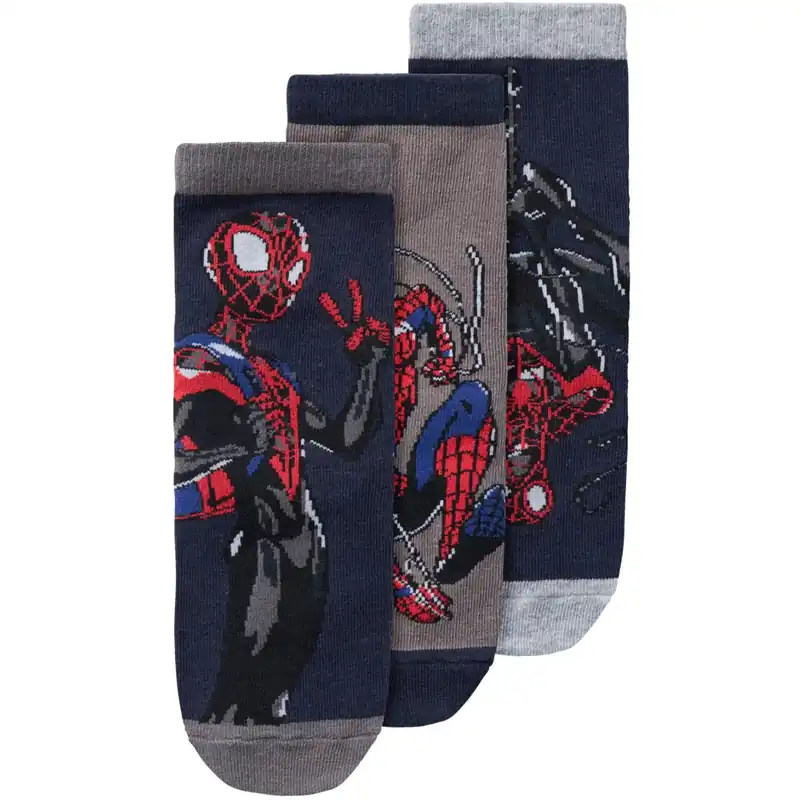 Name It Dark Sapphire Nobrian Spiderman 3-pack strumpor Expressleverans