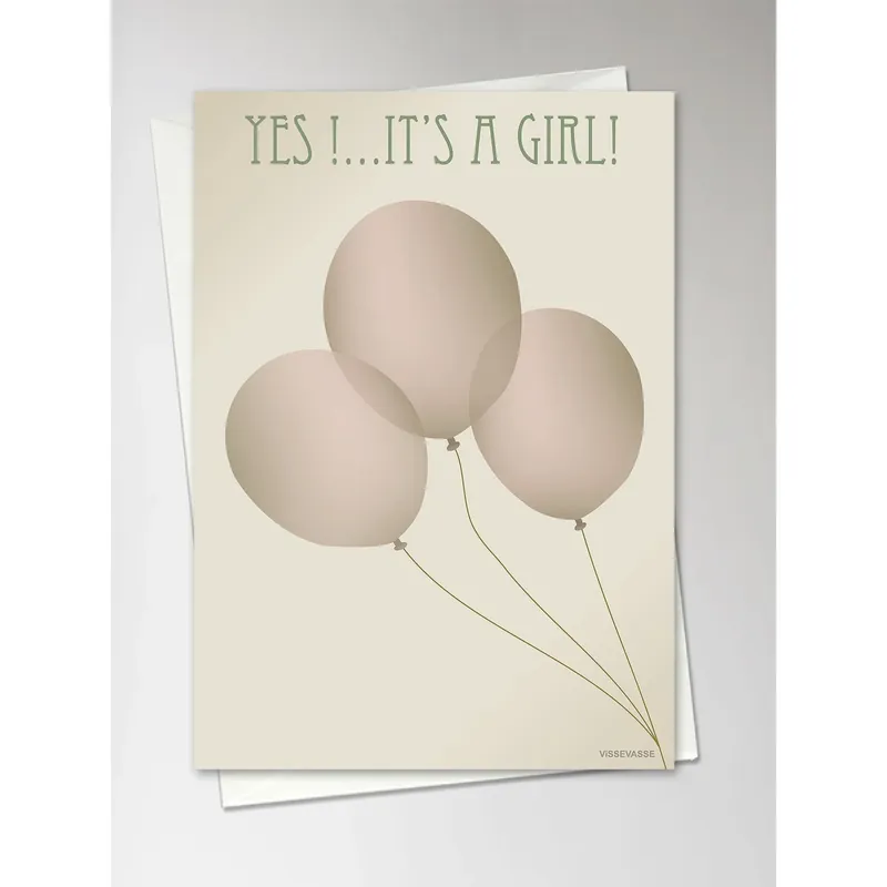 Trygg betalning ViSSEVASSE YES IT‘S A GIRL - Kort