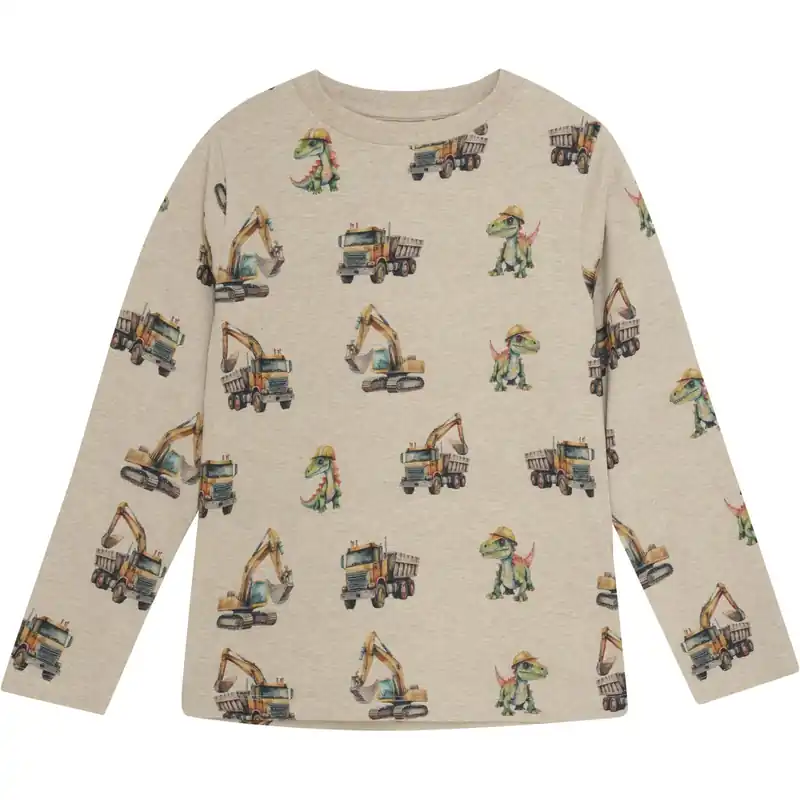 Bästa pris Minymo Beige Melange Blus AOP