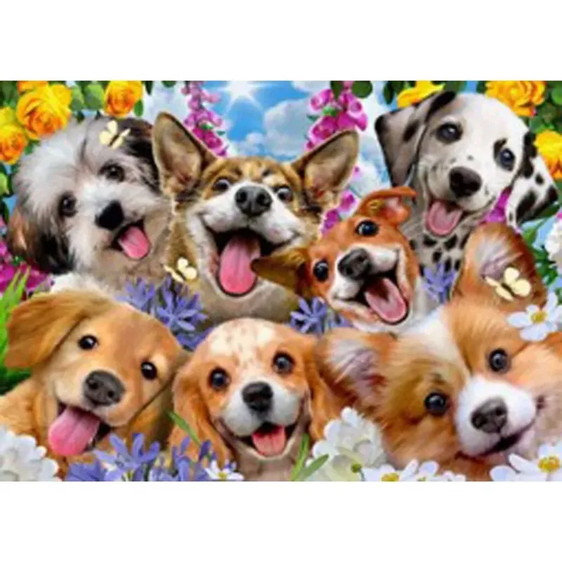 prisnedsättning Educa Pussel 1000 Puppies Selfie Howard Robinson
