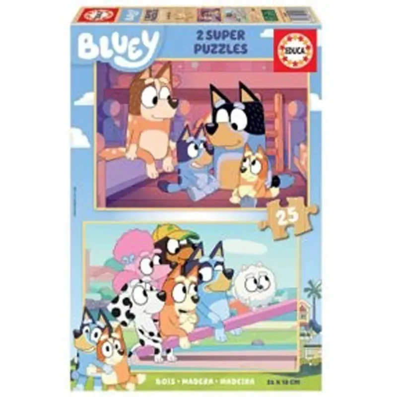 Educa Pussel Bluey 2 X 25 Brikker, Träd Begränsad tid