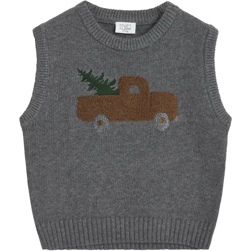 Populär Hust & Claire Grey Mist Melange Princo Väst