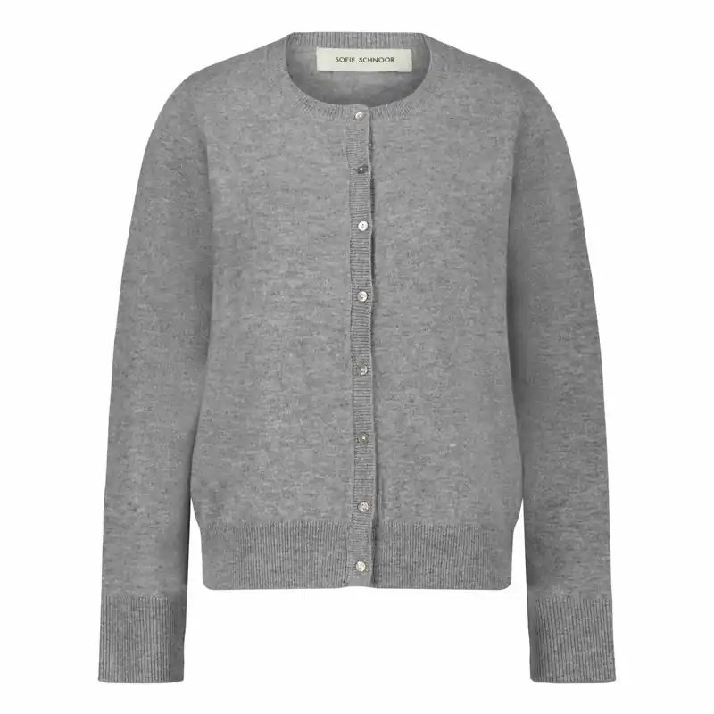 Sofie Schnoor Grey Melange Cardigan I lager