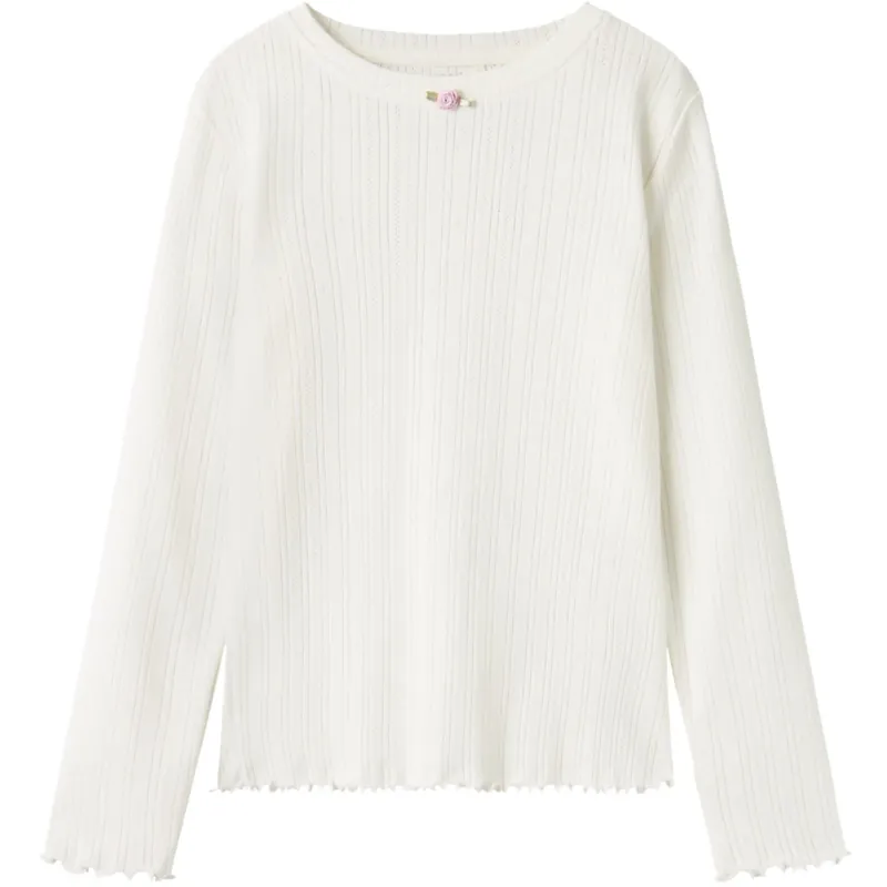 Name It Cloud Dancer Silke Slim Blus Billig