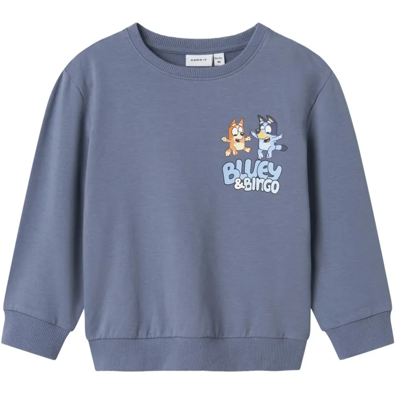 Name It Flint Stone Nuse Bluey Regular Sweatshirt Rabatt