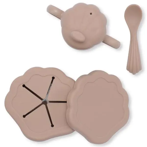 Populärt val Konges Sløjd Silikon Clam Mat set Blush