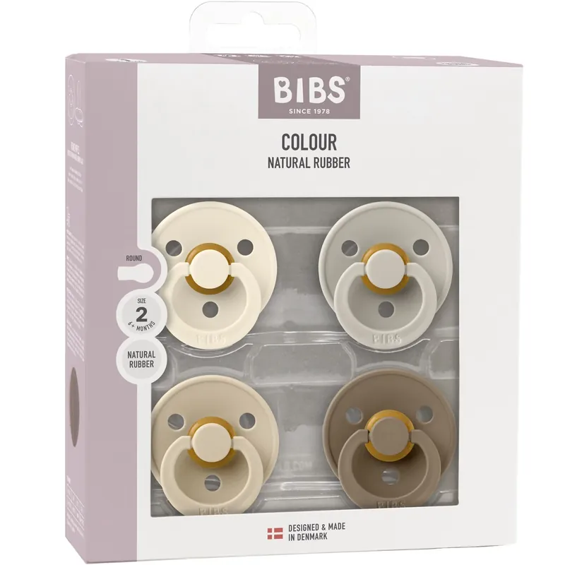 Bibs Ivory/Sand Colour 4-pak Latex Ivory/Sand/Vanilla/Dark Oak Lågt pris
