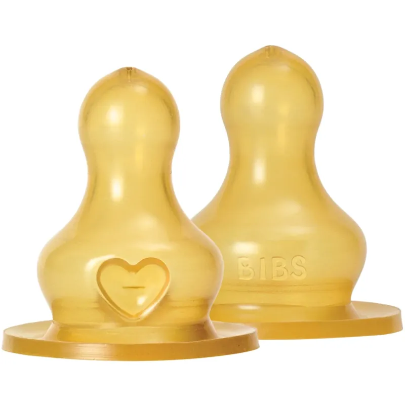 Trygg betalning Bibs Nappflaska Nippel Rund Latex 2-pack