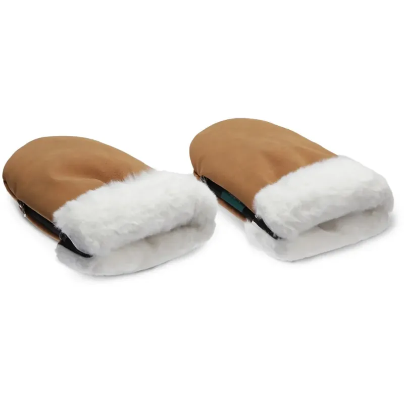 KongWalther Mini Brown Faux Suede Østerbro Barnvagnshandskar Beställ idag