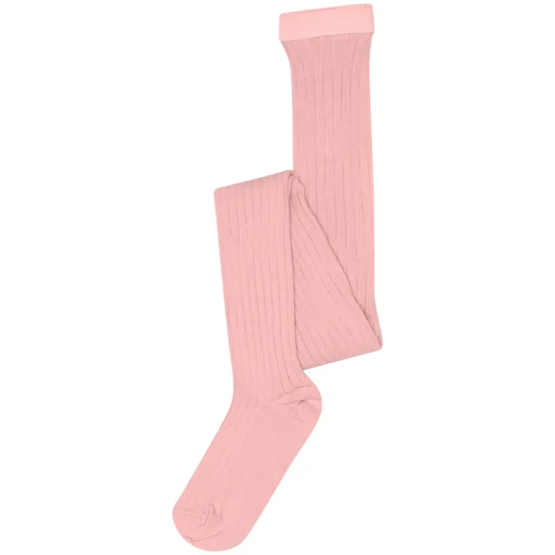 Erbjudande Mp Danmark Silver Pink Ribbade strumpbyxor i bomull