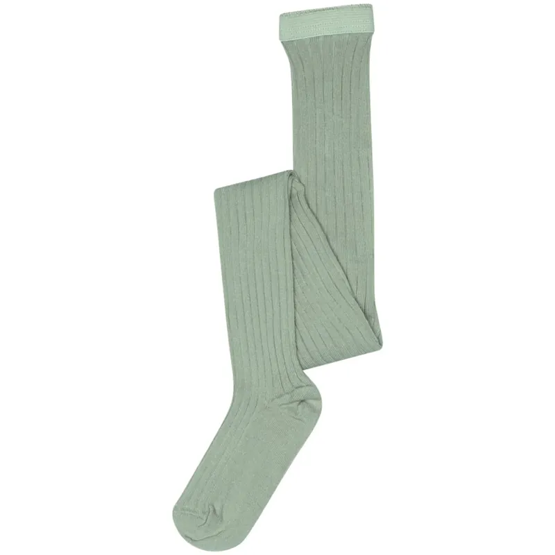 Mp Danmark Granite Green Ribbade strumpbyxor i bomull Extra rabatt