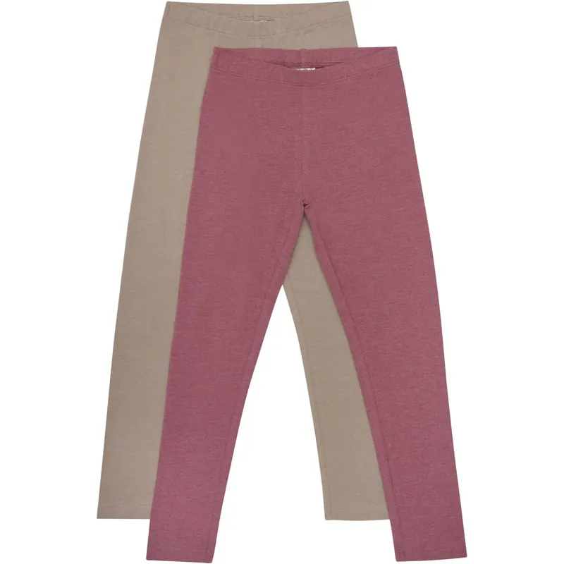 Snabb leverans Minymo Apple Butter Basic Leggings 2-Pack