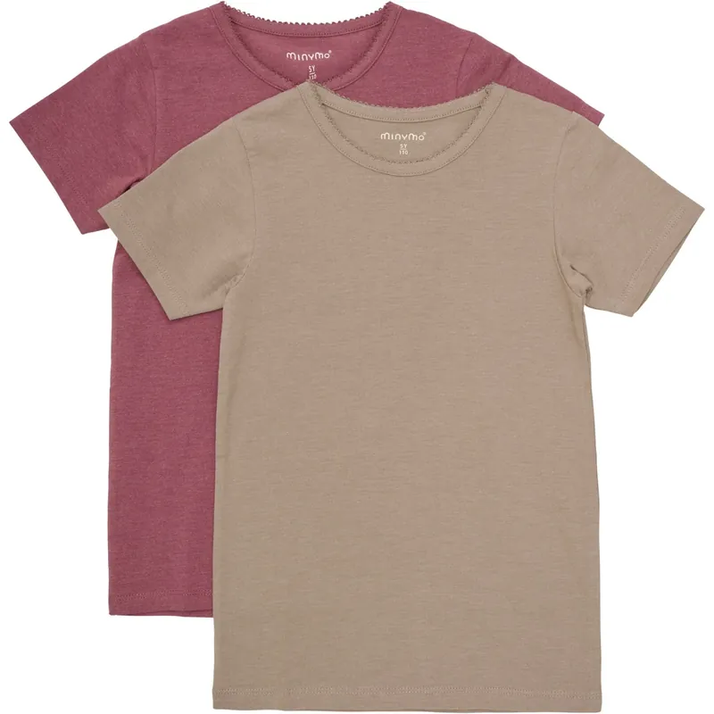 Minymo Apple Butter Basic 33 T-Shirt 2-Pack Expressleverans