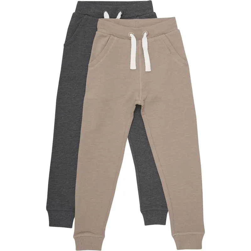 Minymo Fossil Basic 36 Sweatpants 2-pack Begränsat erbjudande