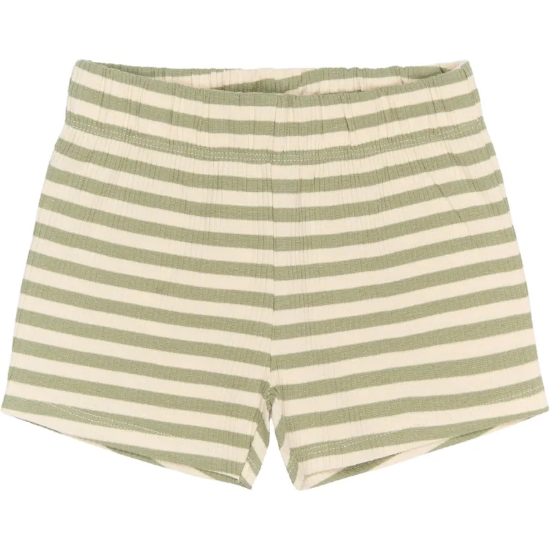 THE NEW Siblings Tea Striped Fro Uni Rib Shorts Snabb frakt