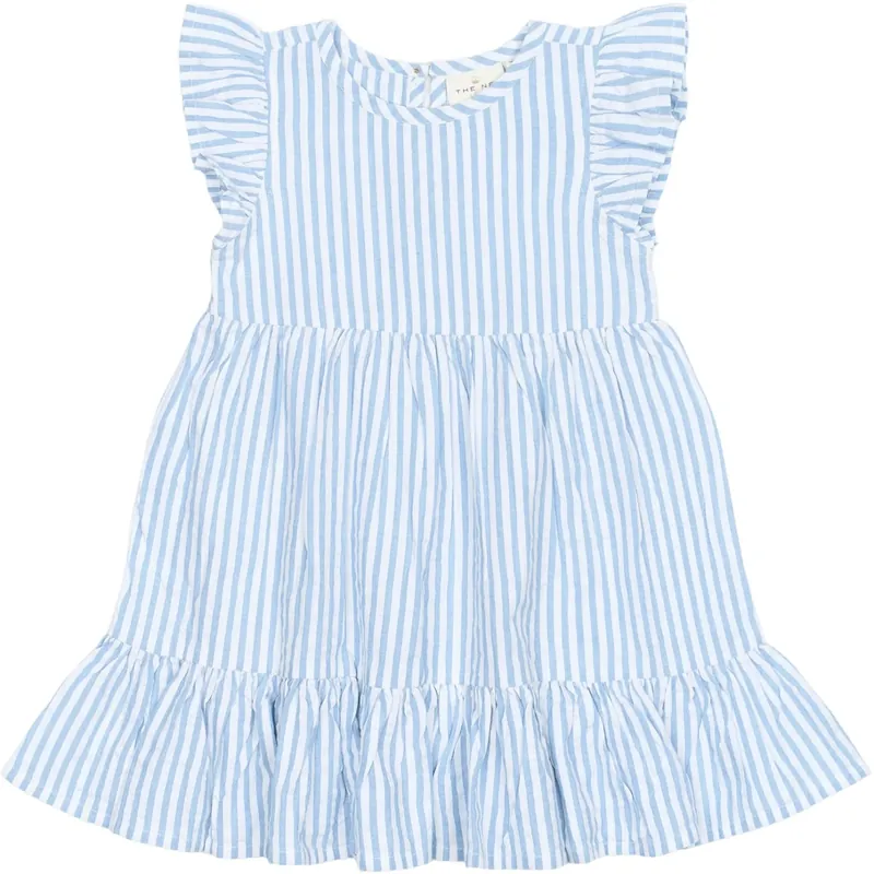 Kundfavorit THE NEW Siblings X Luksusbaby Blue Fog Striped Ojo Klänning