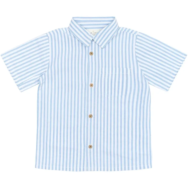 Sänkt pris THE NEW Siblings X Luksusbaby Blue Fog Striped Ojo Skjorta