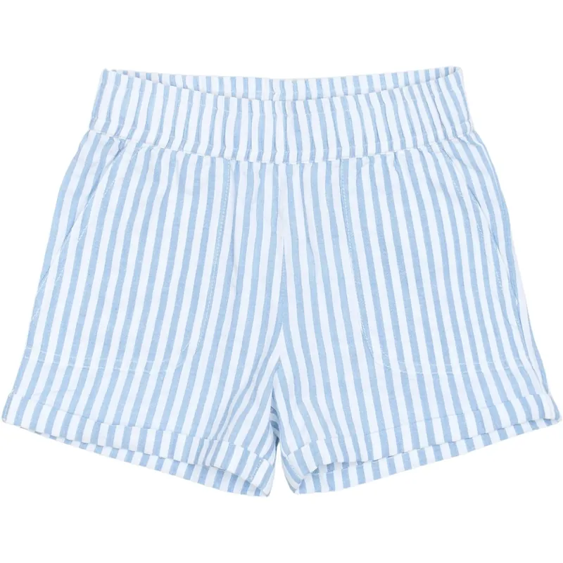 THE NEW Siblings X Luksusbaby Blue Fog Striped Ojo Shorts Köp online