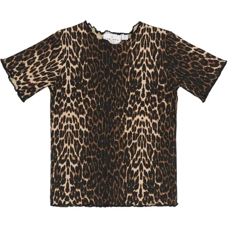 Nedsatt pris THE NEW Siblings Oxford Tan AOP Ellie Rib T-Shirt