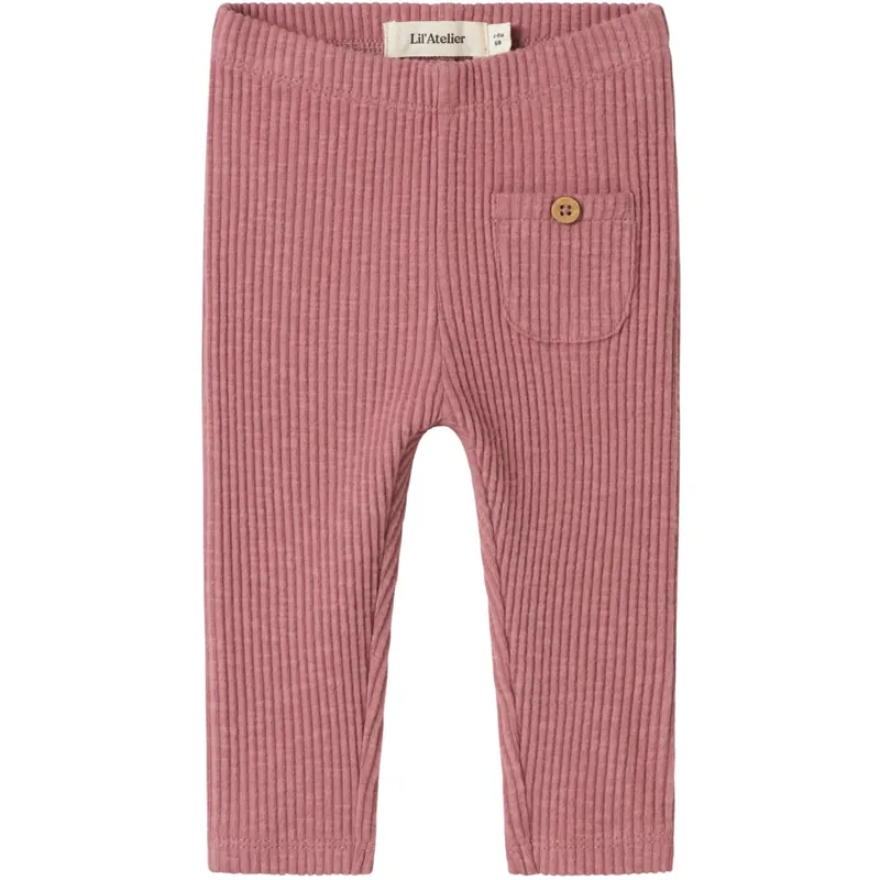 Lil‘Atelier Nostalgia Rose Raja Sky Slim Leggings Lågt pris