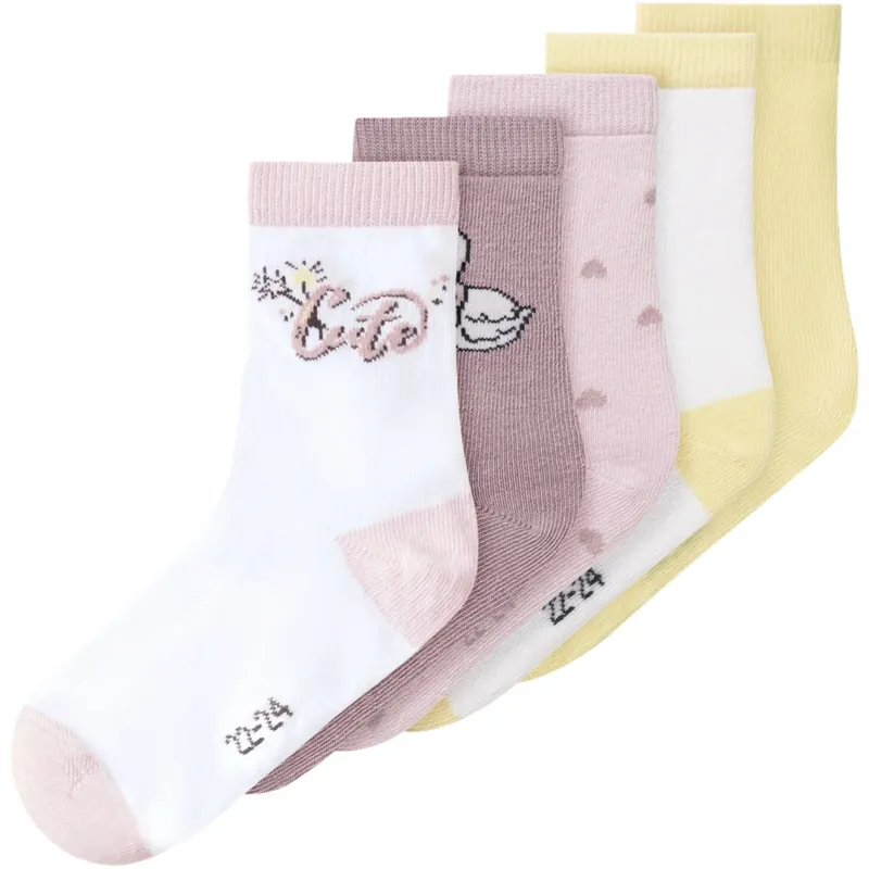 Säker betalning Name It Elderberry Vinni 5-pack Strumpor