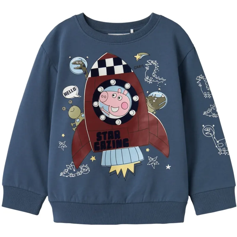 Name It China Blue Deb Peppa Pig Regular Sweatshirt prisnedsättning