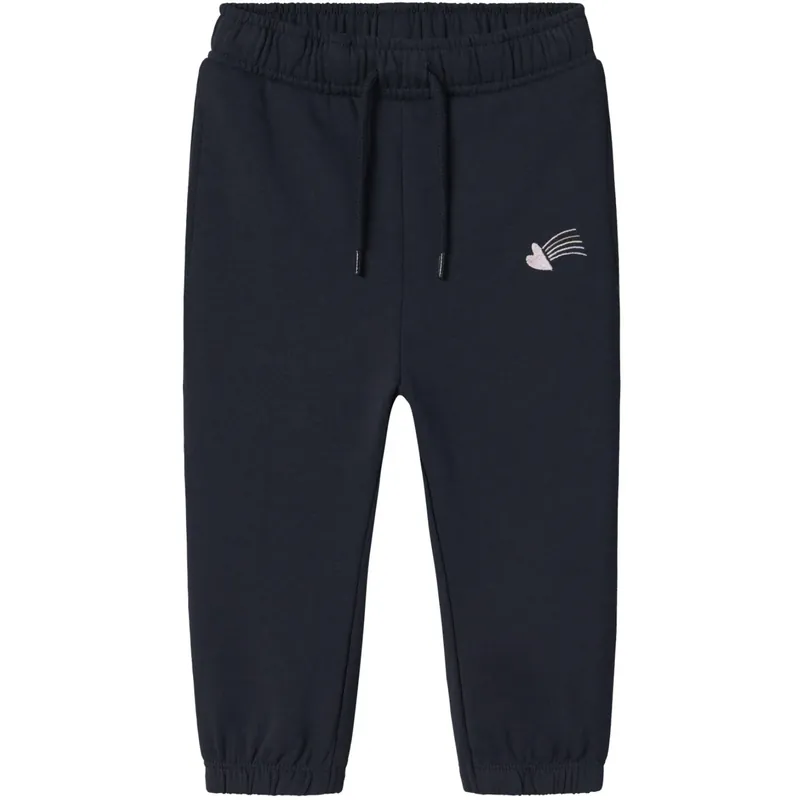 Populär Name It Dark Sapphire Heart Vallene Regular Sweatpants