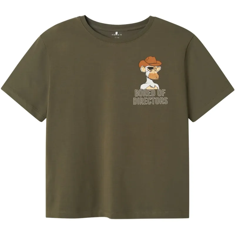 Sista chansen Name It Dusty Olive Dyn Bored Of Directors Regular T-Shirt
