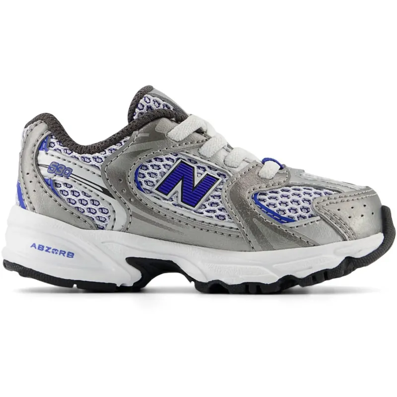 Kundfavorit New Balance Dark Silver Metallic New Balance 530 Kids Bungee Lace