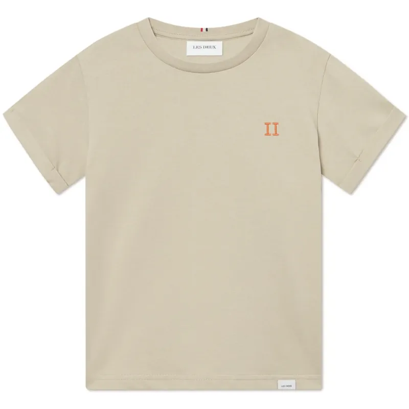 Les Deux Kids Light Sand/Orange Nørregaard T-Shirt Seasonal Erbjudande