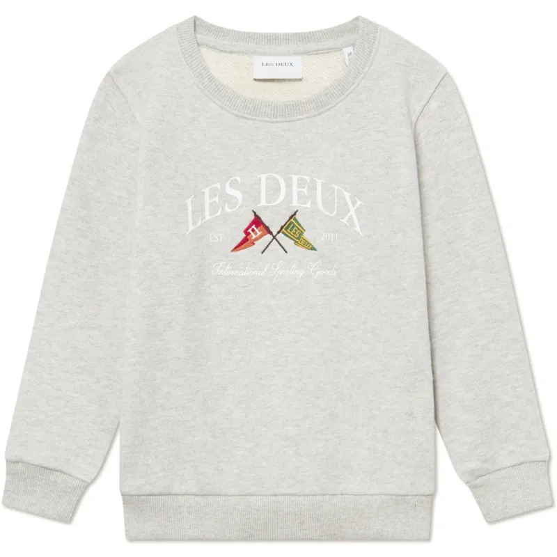 Les Deux Kids Snow Melange Ivy League Sweatshirt Erbjudandepris