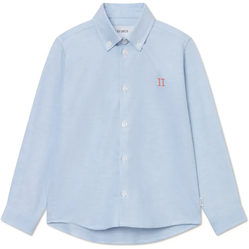 Lägg i varukorgen Les Deux Kids Light Blue Konrad Contrast Oxford Skjorta