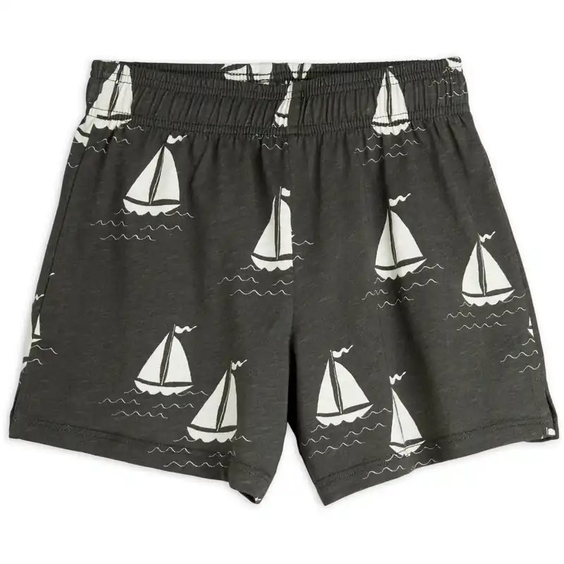 Mini Rodini Grey Sailing Boats AOP Shorts Expressleverans
