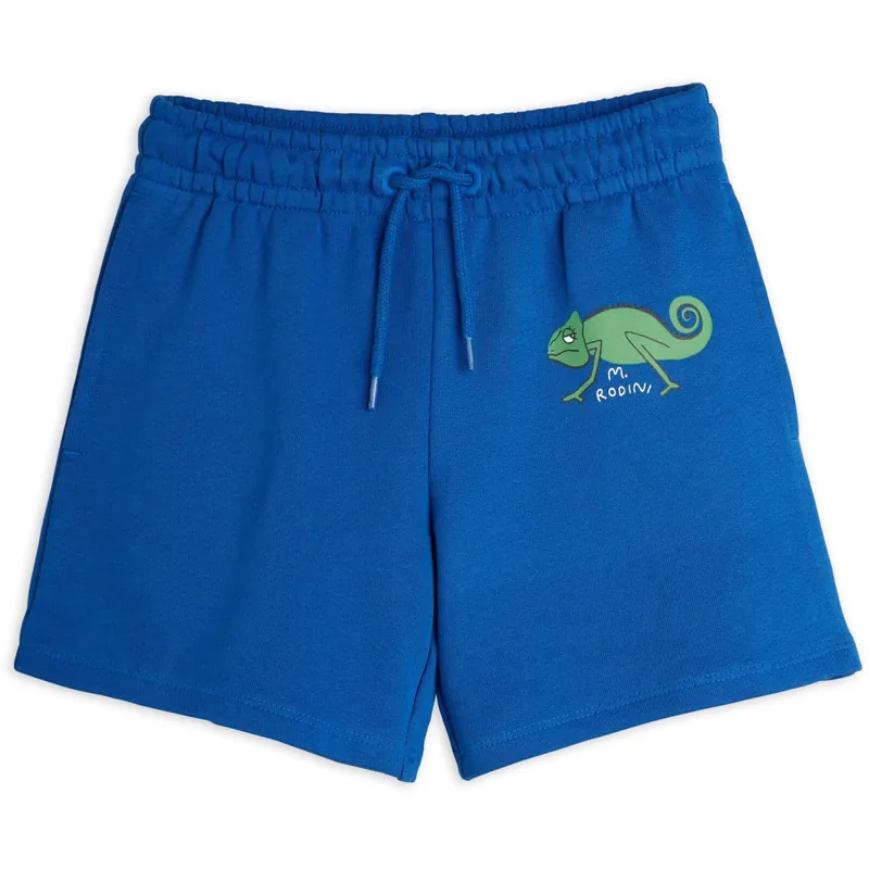 Snabb frakt Mini Rodini Blue Lizard Sweatshorts