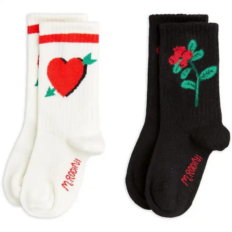 Sänkt pris Mini Rodini Multi Arrowed Heart 2-Pack Strumpor