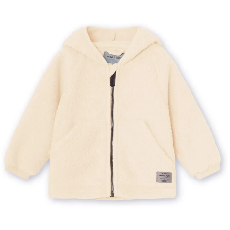 Nyhet Mini A ture Angora Cream Liff Teddyfleece Jacka. GRS