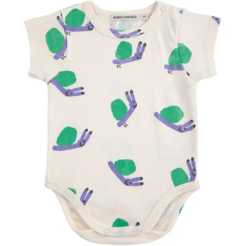 Bobo Choses Offwhite Funny Snail All Över Body Nyhet