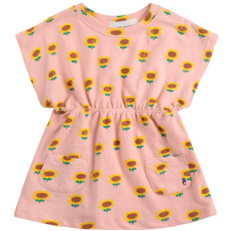 Bobo Choses Ljus Pink Sunflower All Över Klänning Beställ idag