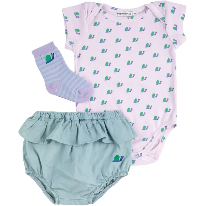 Snabb leverans Bobo Choses Lavender Funny Snail Presentset