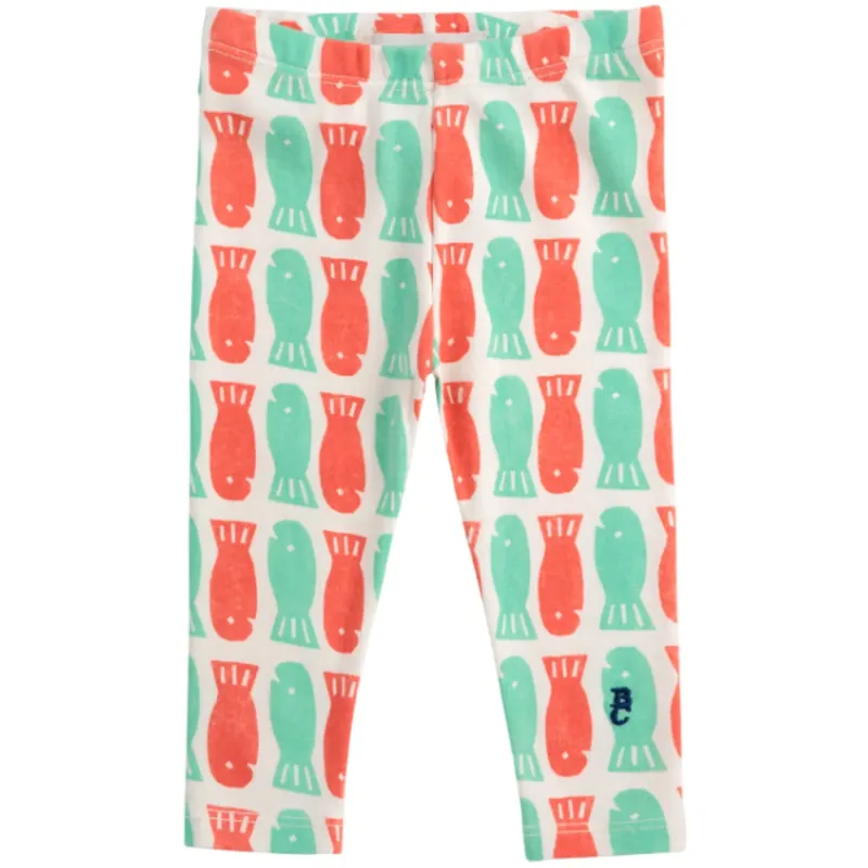 Bobo Choses Offwhite Lucky Fish All Över Leggings I lager