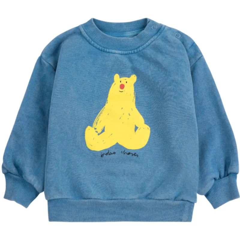 Bobo Choses Blue Hug Me Björn Sweatshirt Begränsat antal