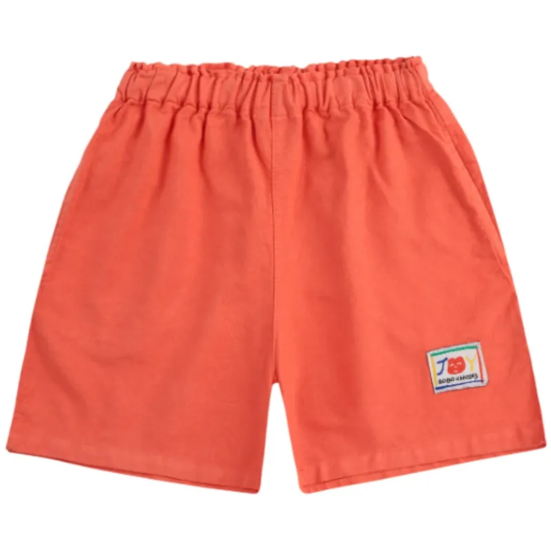 Bobo Choses Red Smiling Woven Bermuda Shorts Sänkt pris