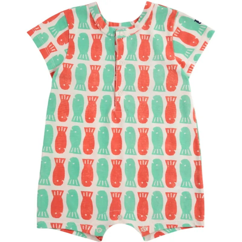 Rea Bobo Choses Offwhite Lucky Fish All Över Playsuit