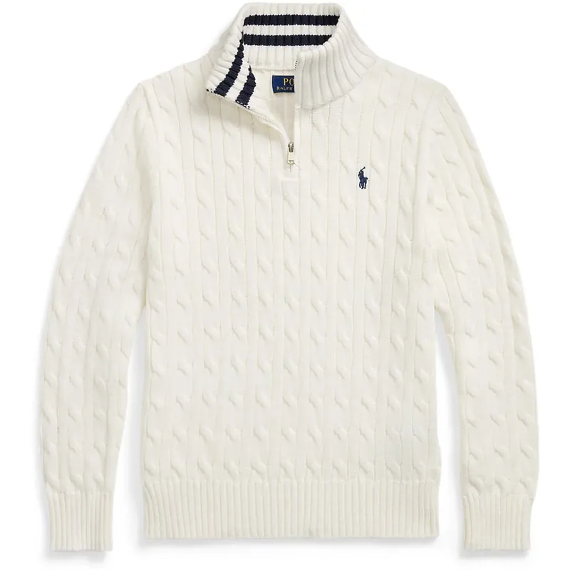 Endast idag Polo Ralph Lauren Paper White/C7932 Boy Pullover