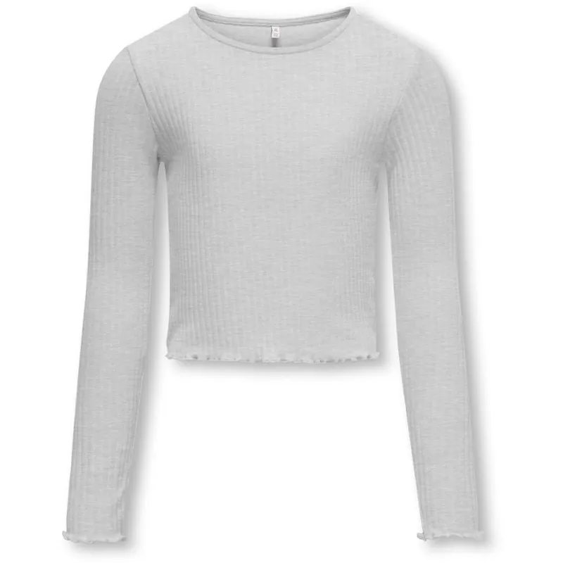 Reapris kids ONLY Light Grey Melange Nella O-Neck Blus Noos
