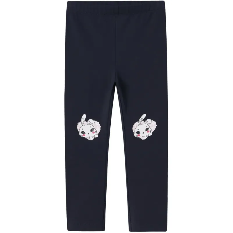 Nyhet Name It Dark Sapphire Bunny Heads Vivian AOP Leggings